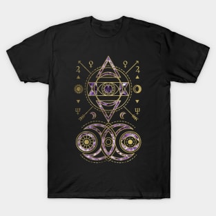 Mystical Sacred Geometry Ornament T-Shirt